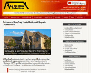 All Roofing Solutions Website Design