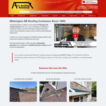 WordPress Website Design For All Roofing Solutions