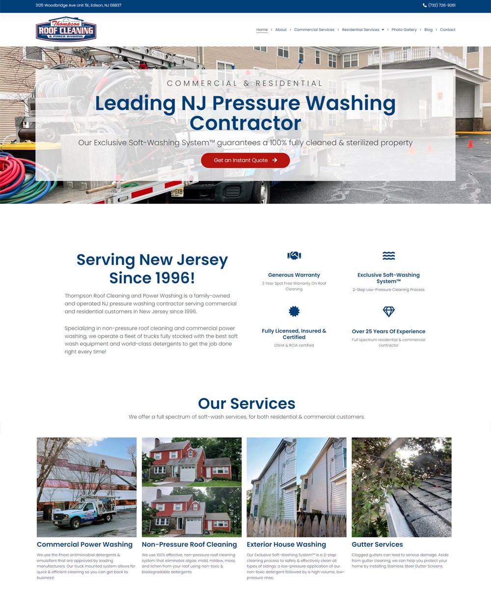 WordPress Website Redesign For a Local Pressure Washing Contractor