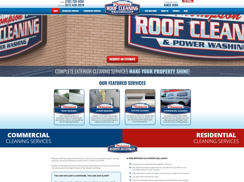 WordPress Website Redesign For a Local Pressure Washing Contractor
