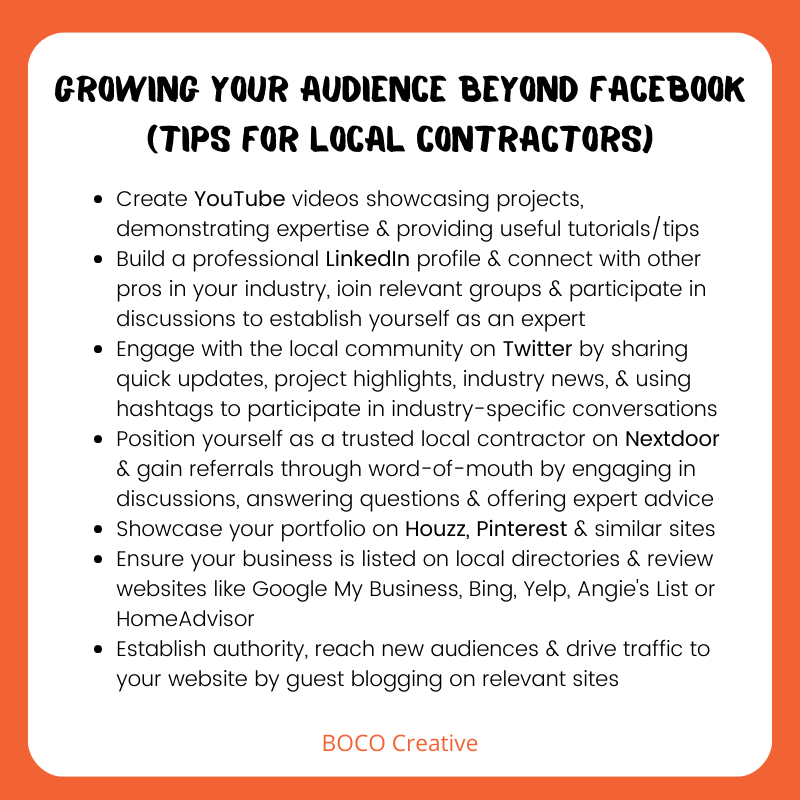 Social media marketing Tips for Local Contractors